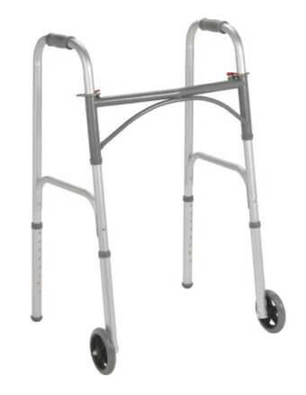 compare product drive Dual Release Folding Walker with Wheels