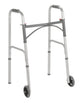 drive Dual Release Folding Walker with Wheels