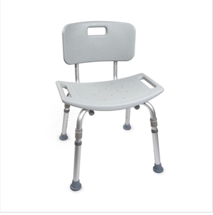 McKesson Aluminum Bath Transfer Bench with Removable Back