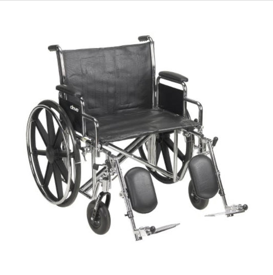 McKesson Bariatric Wheelchair, 22 Inch Seat Width