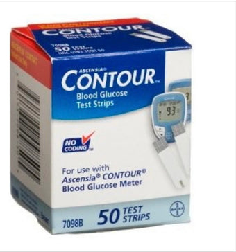 compare product Ascensia Contour Blood Glucose Test Strips - Box
