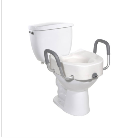 Drive DeVilbiss Raised Toilet Seat with Arms, Standard / Elongated