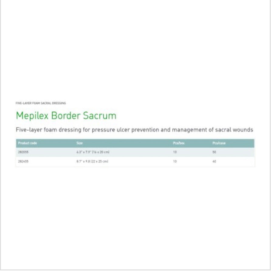 Mepilex Border Silicone Adhesive with Border Silicone Foam Dressing, 16 x 20 cm