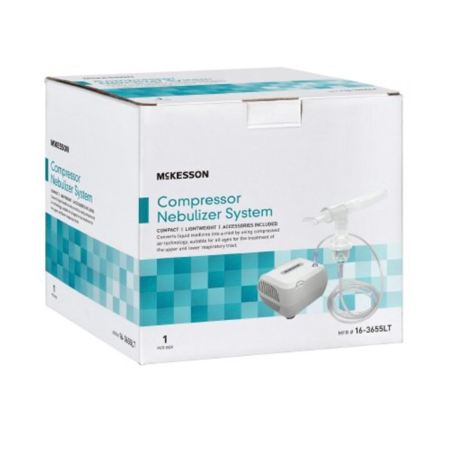 McKesson Compressor Nebulizer System, Small Volume Medication Cup, Adult / Pediatric Mouthpiece Delivery