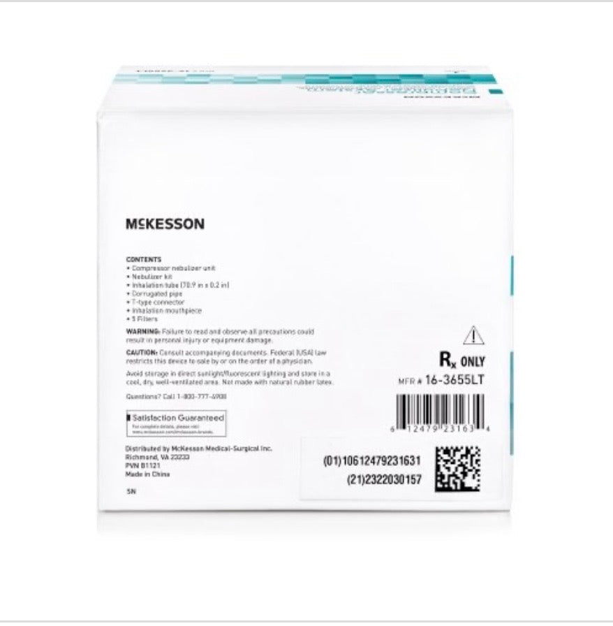 McKesson Compressor Nebulizer System, Small Volume Medication Cup, Adult / Pediatric Mouthpiece Delivery